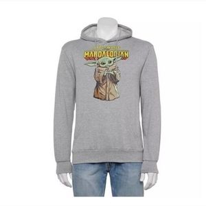 Star Wars Grogu Mandalorian Hoodie Men's Or Unisex Small OR Med BNWT SO
